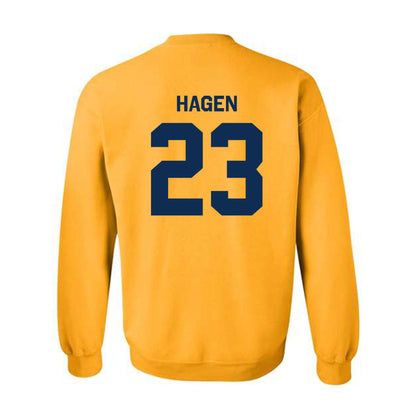 West Virginia - NCAA Baseball : David Hagen - Classic Shersey Crewneck Sweatshirt-1