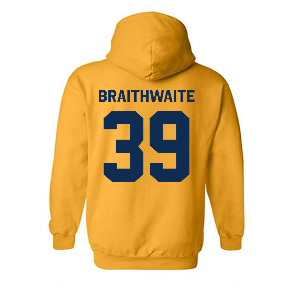 West Virginia - NCAA Baseball : Trey Braithwaite - Classic Shersey Hooded Sweatshirt-1