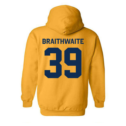 West Virginia - NCAA Baseball : Trey Braithwaite - Classic Shersey Hooded Sweatshirt-1