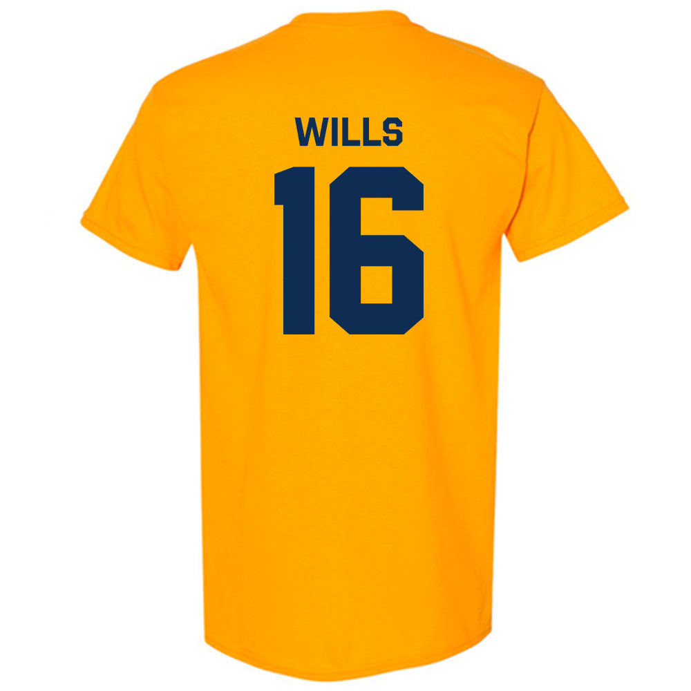 West Virginia - NCAA Baseball : Brock Wills - Classic Shersey T-Shirt-1