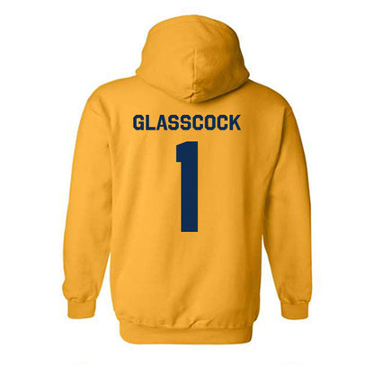 West Virginia - NCAA Baseball : JJ Glasscock - Classic Shersey Hooded Sweatshirt-1