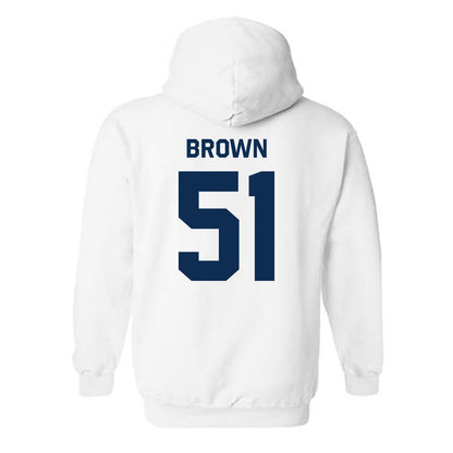 West Virginia - NCAA Football : Taylor Brown - Classic Shersey Hooded Sweatshirt-1