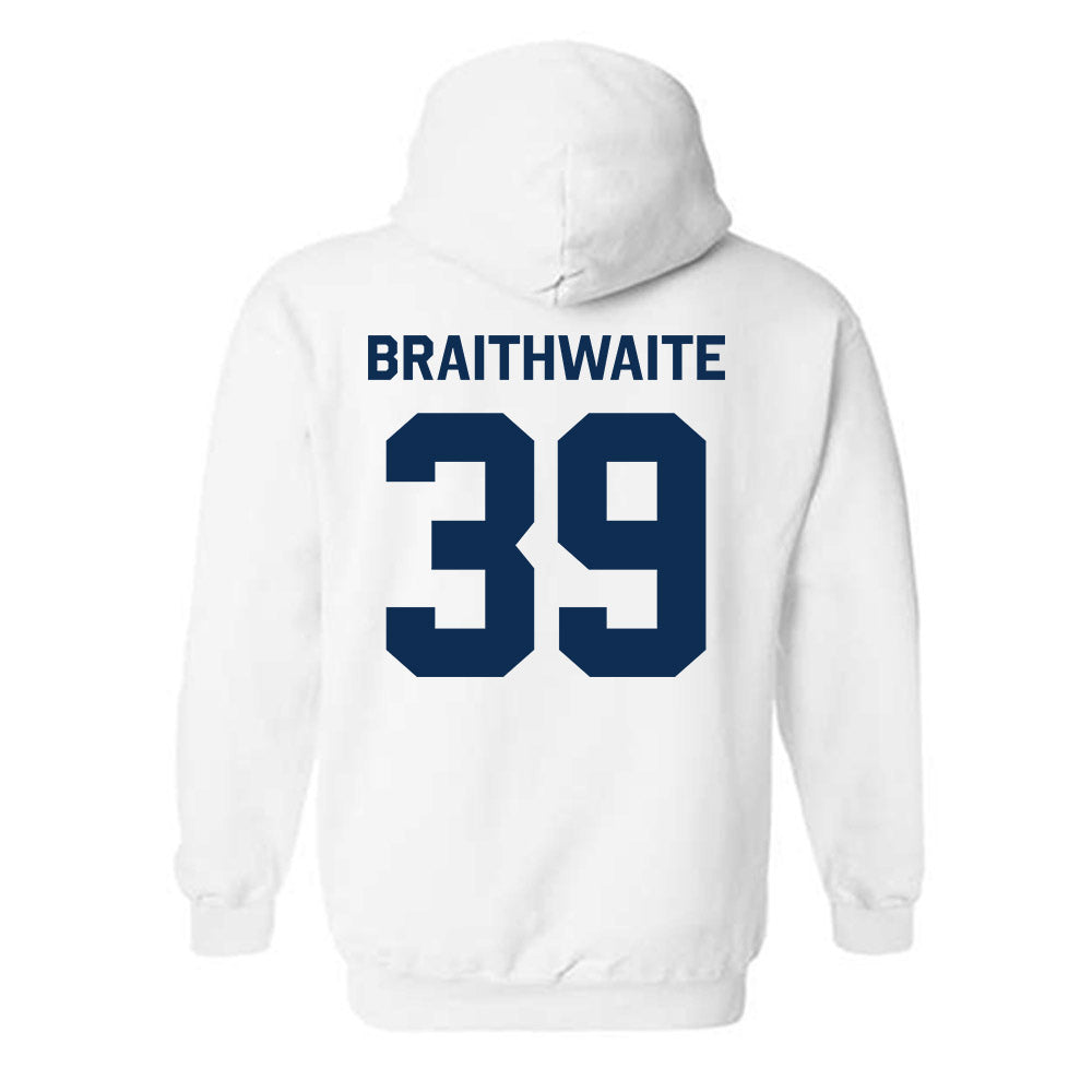 West Virginia - NCAA Baseball : Trey Braithwaite - Classic Shersey Hooded Sweatshirt-1