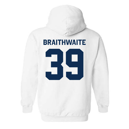 West Virginia - NCAA Baseball : Trey Braithwaite - Classic Shersey Hooded Sweatshirt-1