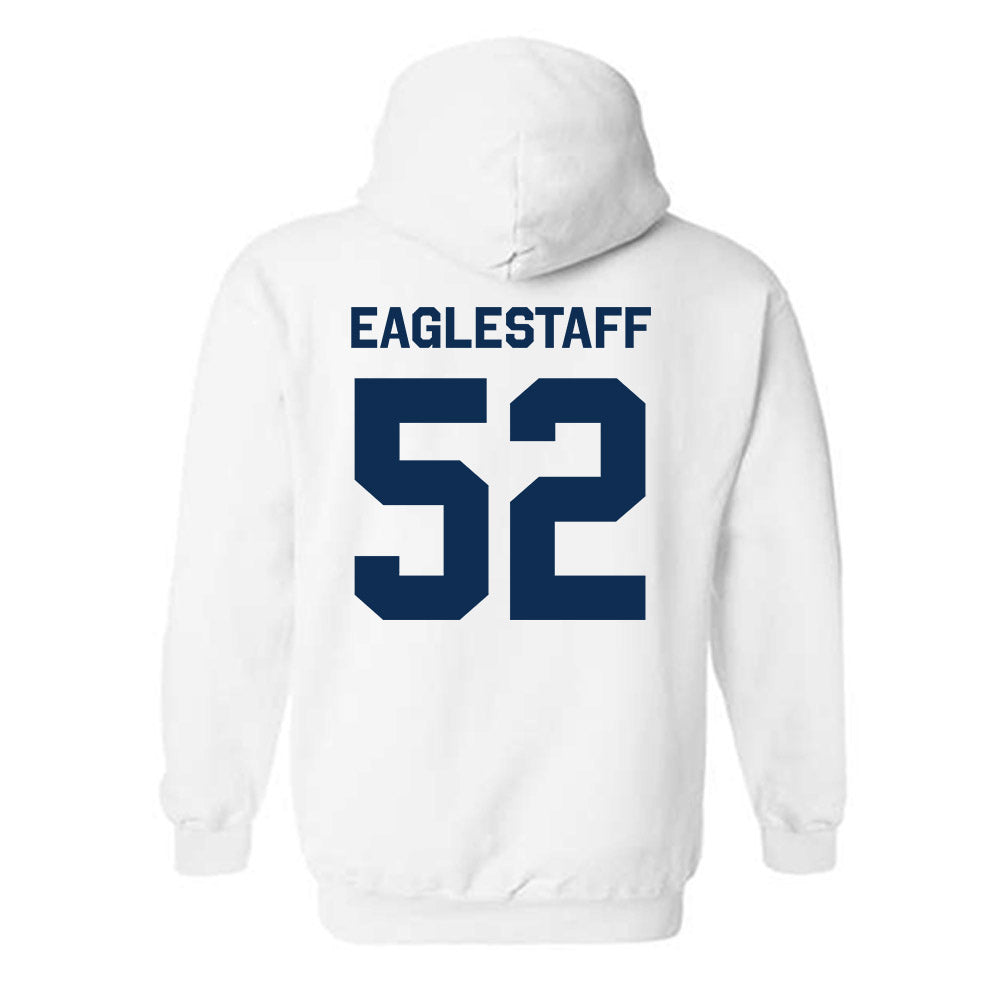 West Virginia - NCAA Men's Basketball : Treysen Eaglestaff - Classic Shersey Hooded Sweatshirt-1