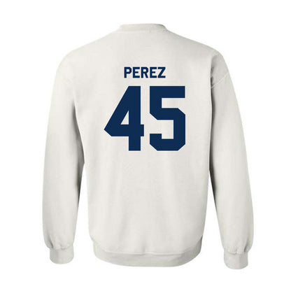 West Virginia - NCAA Baseball : David Perez - Classic Shersey Crewneck Sweatshirt-1