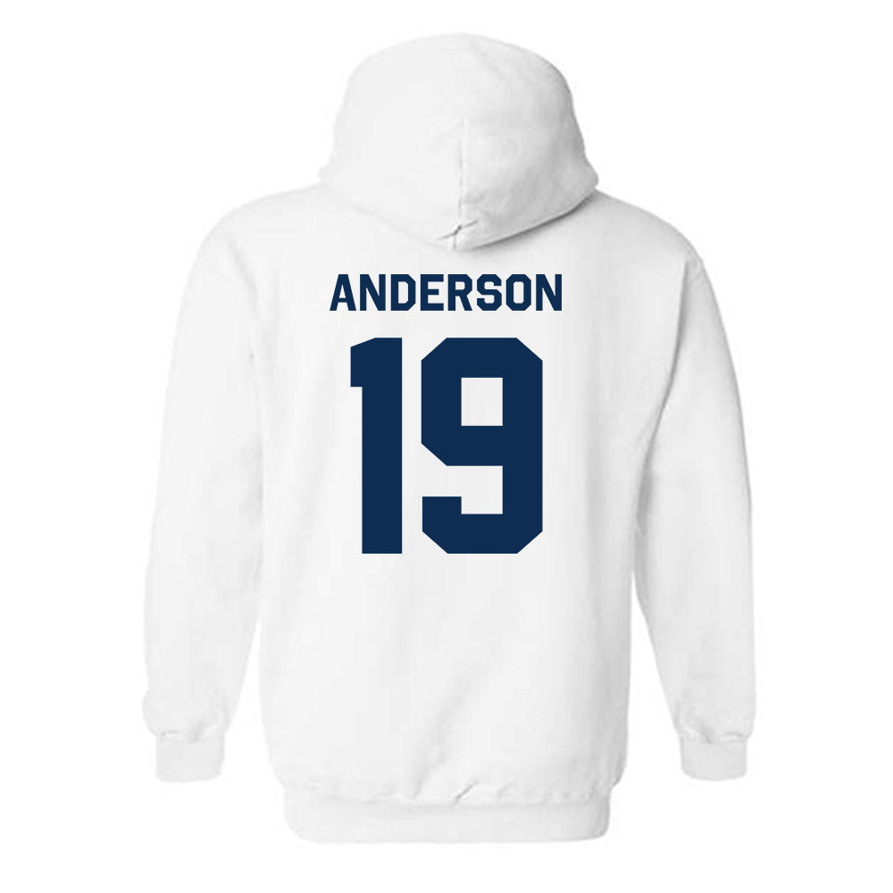 West Virginia - NCAA Football : Max Anderson - Classic Shersey Hooded Sweatshirt-1