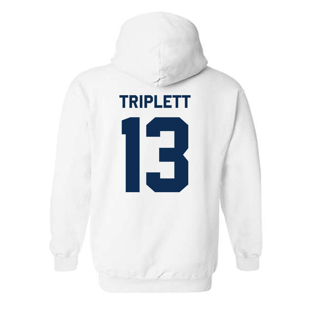 West Virginia - NCAA Football : Kedrick Triplett - Classic Shersey Hooded Sweatshirt-1