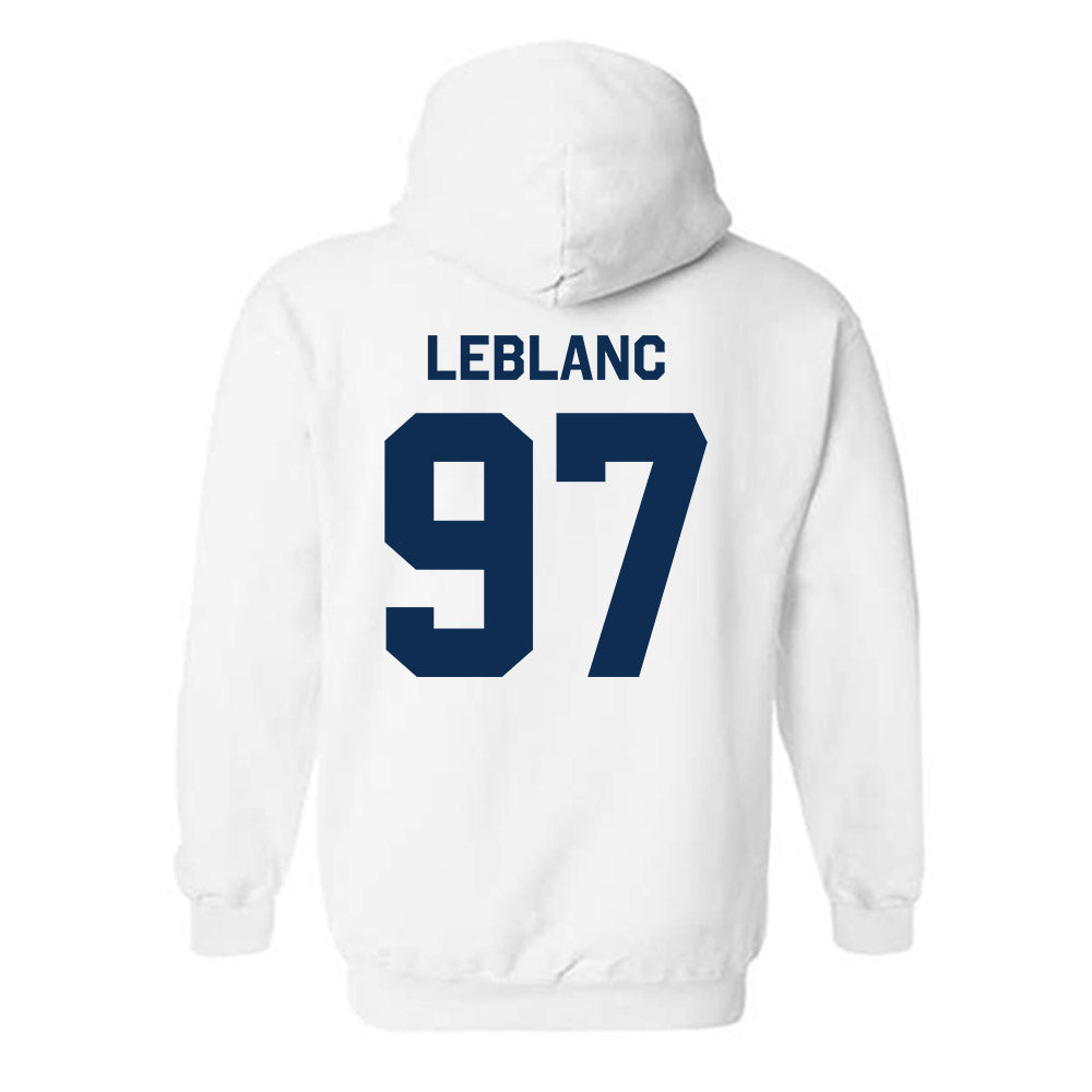 West Virginia - NCAA Football : Will LeBlanc - Classic Shersey Hooded Sweatshirt-1
