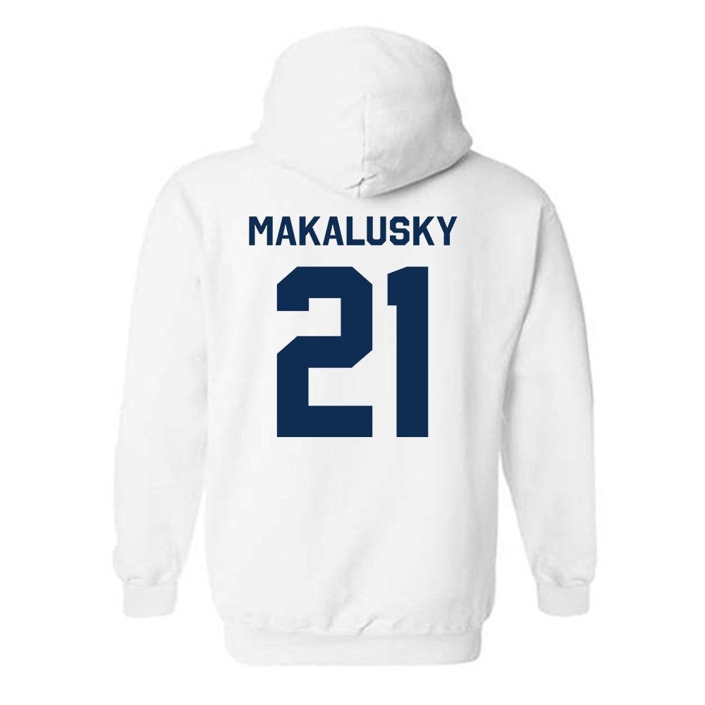 West Virginia - NCAA Women's Basketball : Riley Makalusky - Classic Shersey Hooded Sweatshirt-1