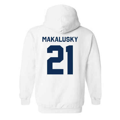 West Virginia - NCAA Women's Basketball : Riley Makalusky - Classic Shersey Hooded Sweatshirt-1