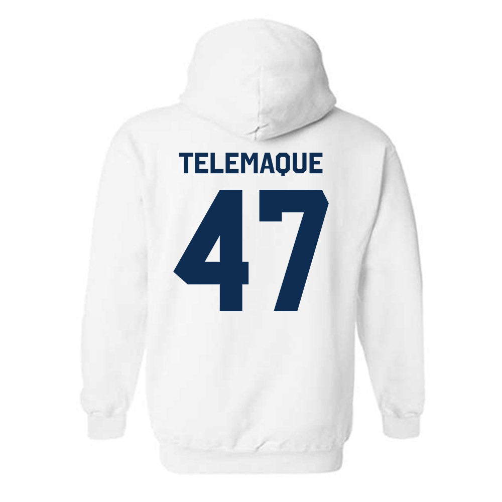 West Virginia - NCAA Football : Wilnerson Telemaque - Classic Shersey Hooded Sweatshirt-1