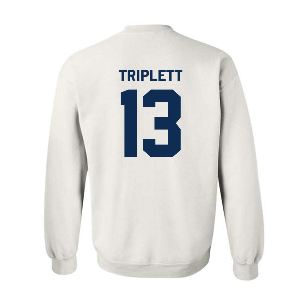 West Virginia - NCAA Football : Kedrick Triplett - Classic Shersey Crewneck Sweatshirt-1