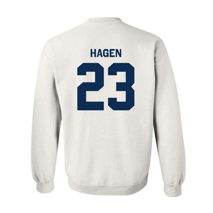 West Virginia - NCAA Baseball : David Hagen - Classic Shersey Crewneck Sweatshirt-1