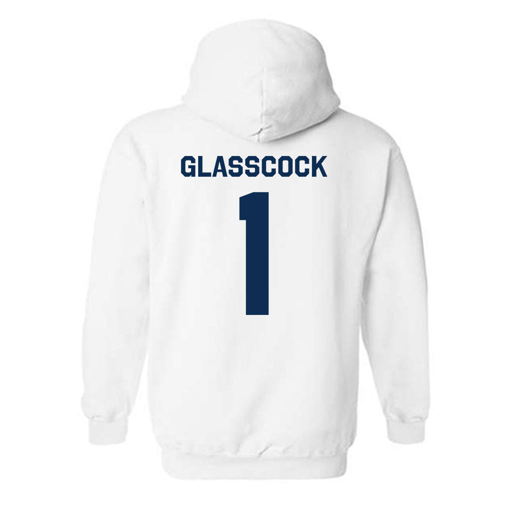 West Virginia - NCAA Baseball : JJ Glasscock - Classic Shersey Hooded Sweatshirt-1