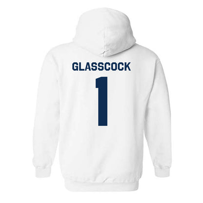 West Virginia - NCAA Baseball : JJ Glasscock - Classic Shersey Hooded Sweatshirt-1