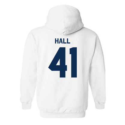 West Virginia - NCAA Baseball : Tyrus Hall - Classic Shersey Hooded Sweatshirt-1