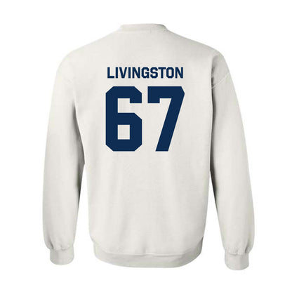 West Virginia - NCAA Football : Landen Livingston - Classic Shersey Crewneck Sweatshirt-1