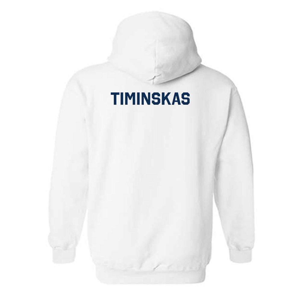 West Virginia - NCAA Men's Swimming & Diving : Deividas Timinskas - Classic Shersey Hooded Sweatshirt-1