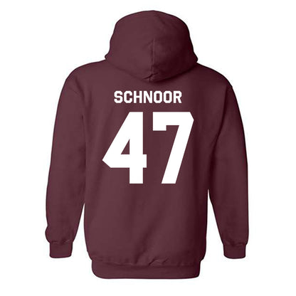 Mississippi State - NCAA Baseball : JT Schnoor - Classic Shersey Hooded Sweatshirt-1