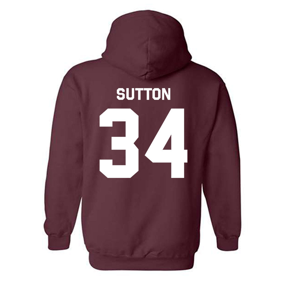 Mississippi State - NCAA Football : Vic Sutton - Classic Shersey Hooded Sweatshirt-3