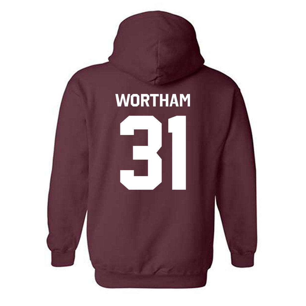 Mississippi State - NCAA Baseball : Charlie Wortham - Classic Shersey Hooded Sweatshirt-1
