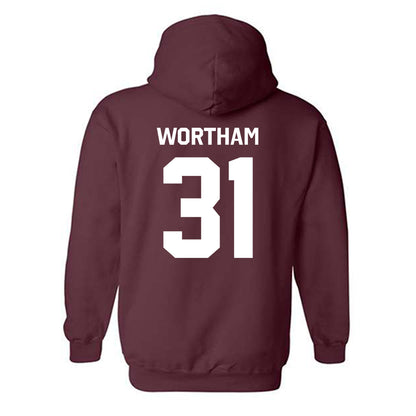 Mississippi State - NCAA Baseball : Charlie Wortham - Classic Shersey Hooded Sweatshirt-1