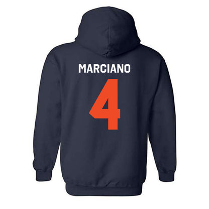 Auburn - NCAA Baseball : Jake Marciano - Classic Shersey Hooded Sweatshirt-1