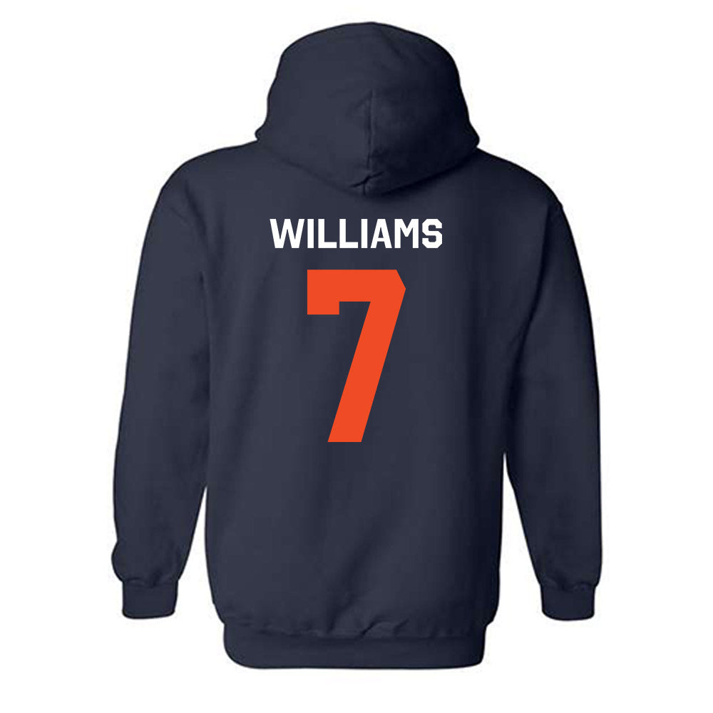 Auburn - NCAA Men's Basketball : CJ Williams - Classic Shersey Hooded Sweatshirt-1