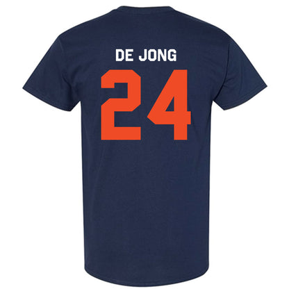 Auburn - NCAA Baseball : Justice de Jong - Classic Shersey T-Shirt-1