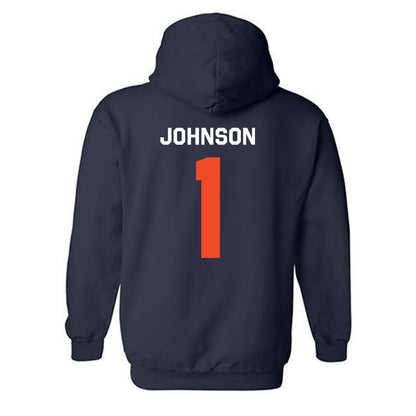 Auburn - NCAA Football : Donovan Johnson - Classic Shersey Hooded Sweatshirt-3