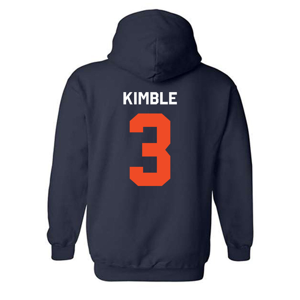 Auburn - NCAA Men's Basketball : George Kimble - Classic Shersey Hooded Sweatshirt-3