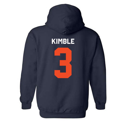 Auburn - NCAA Men's Basketball : George Kimble - Classic Shersey Hooded Sweatshirt-3