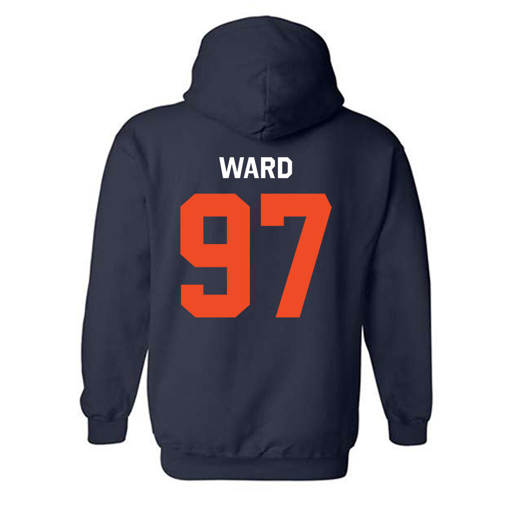 Auburn - NCAA Football : Jacobe Ward - Classic Shersey Hooded Sweatshirt-3