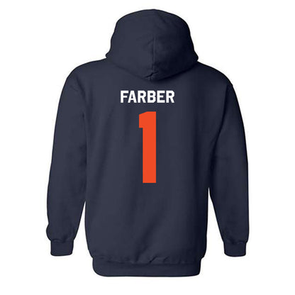 Auburn - NCAA Baseball : Ryne Farber - Classic Shersey Hooded Sweatshirt-1