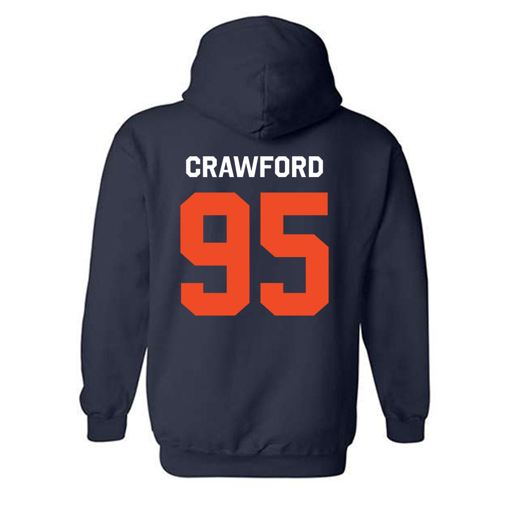 Auburn - NCAA Football : Jourdin Crawford - Classic Shersey Hooded Sweatshirt-3