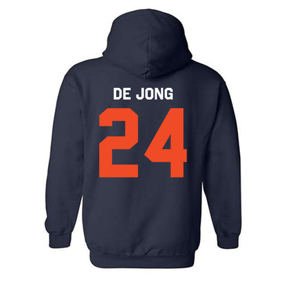 Auburn - NCAA Baseball : Justice de Jong - Classic Shersey Hooded Sweatshirt-1