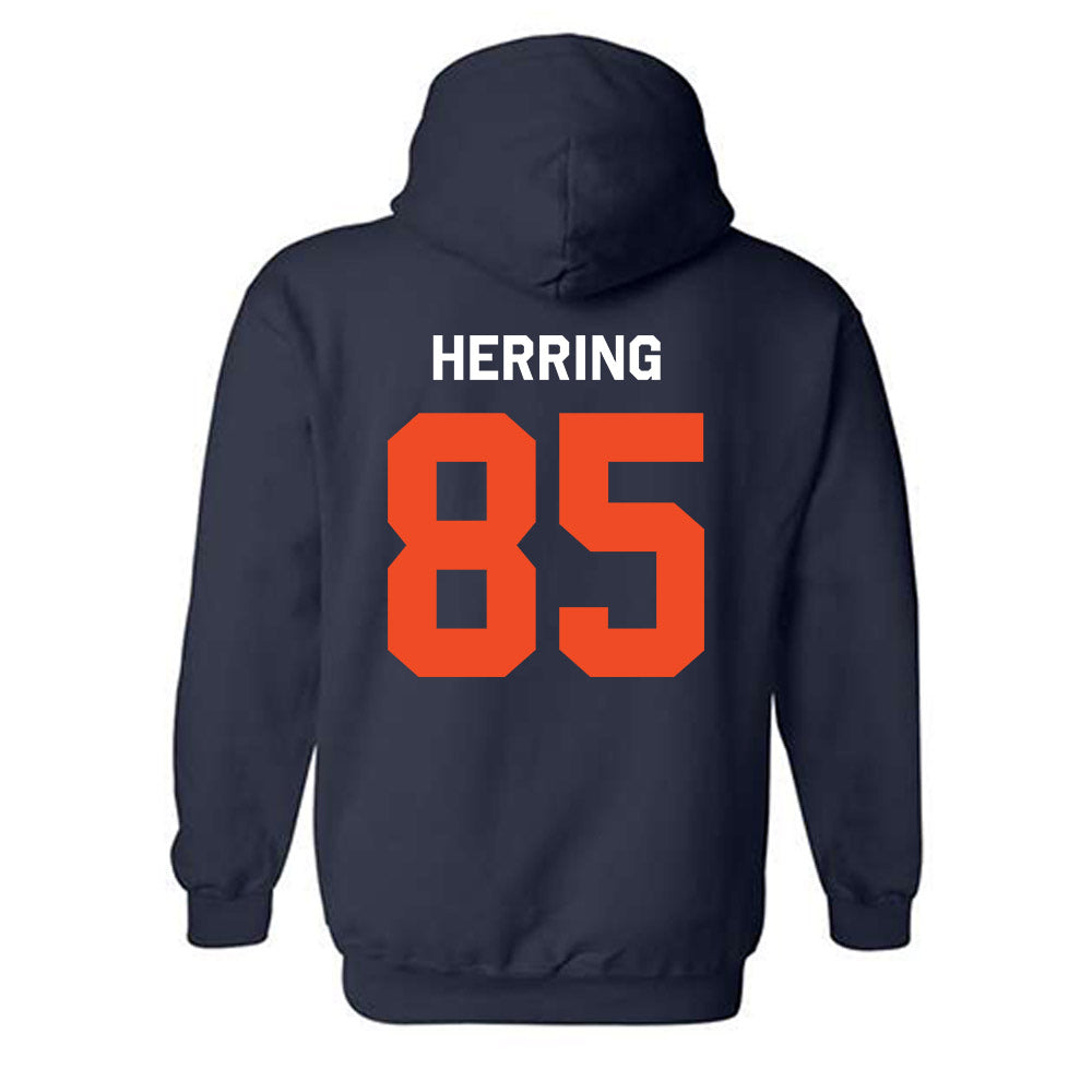 Auburn - NCAA Football : Hunter Herring - Classic Shersey Hooded Sweatshirt-3