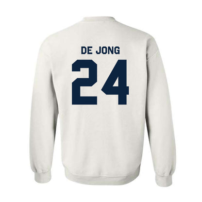 Auburn - NCAA Baseball : Justice de Jong - Classic Shersey Crewneck Sweatshirt-1