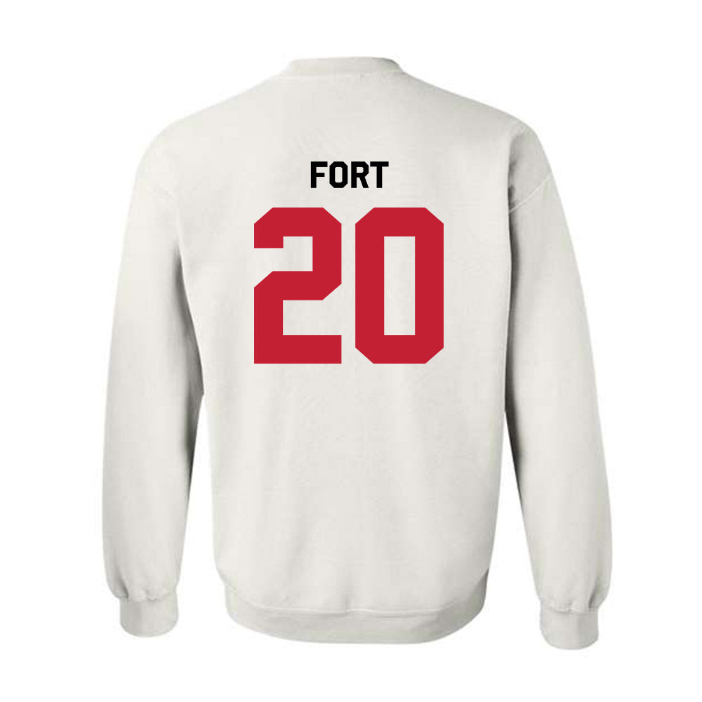 Georgia - NCAA Football : Zech Fort - Classic Shersey Crewneck Sweatshirt-2