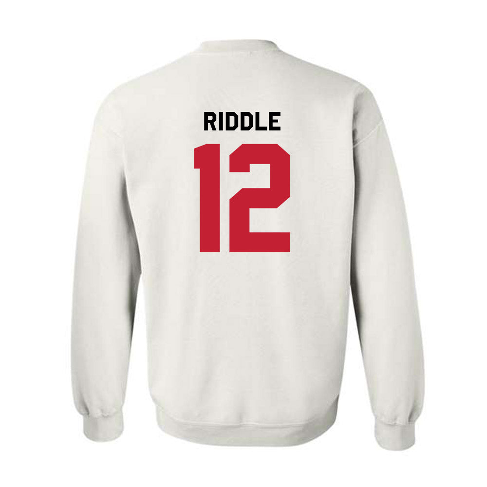Georgia - NCAA Football : JaMarley Riddle - Classic Shersey Crewneck Sweatshirt-2