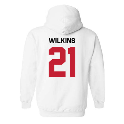 Georgia - NCAA Men's Basketball : Jake Wilkins - Classic Shersey Hooded Sweatshirt-1