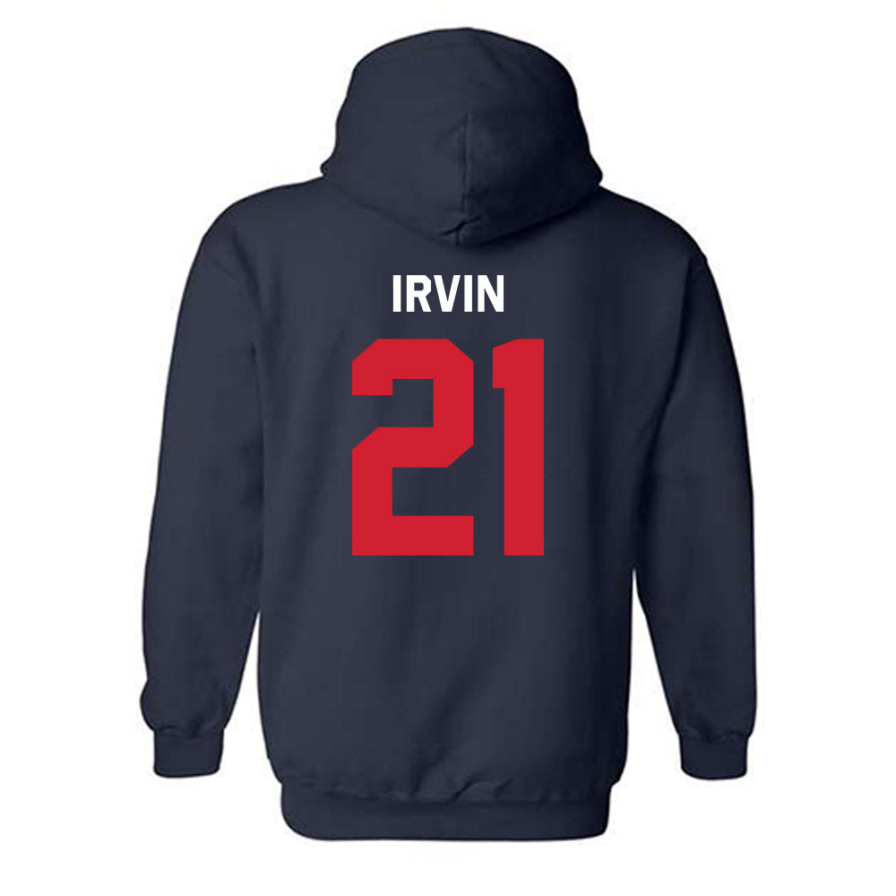 Ole Miss - NCAA Women's Soccer : Teaghan Irvin - Classic Shersey Hooded Sweatshirt-1
