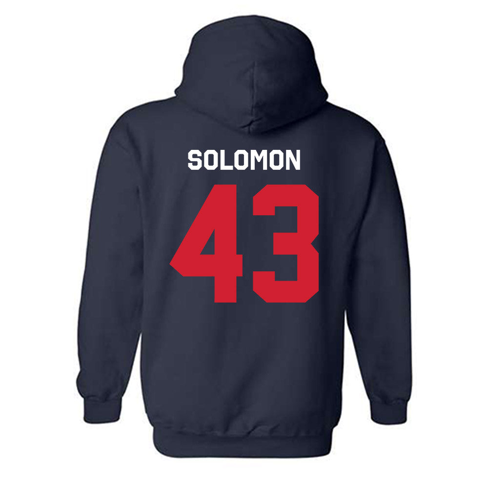 Ole Miss - NCAA Football : Isreal Solomon - Classic Shersey Hooded Sweatshirt-1