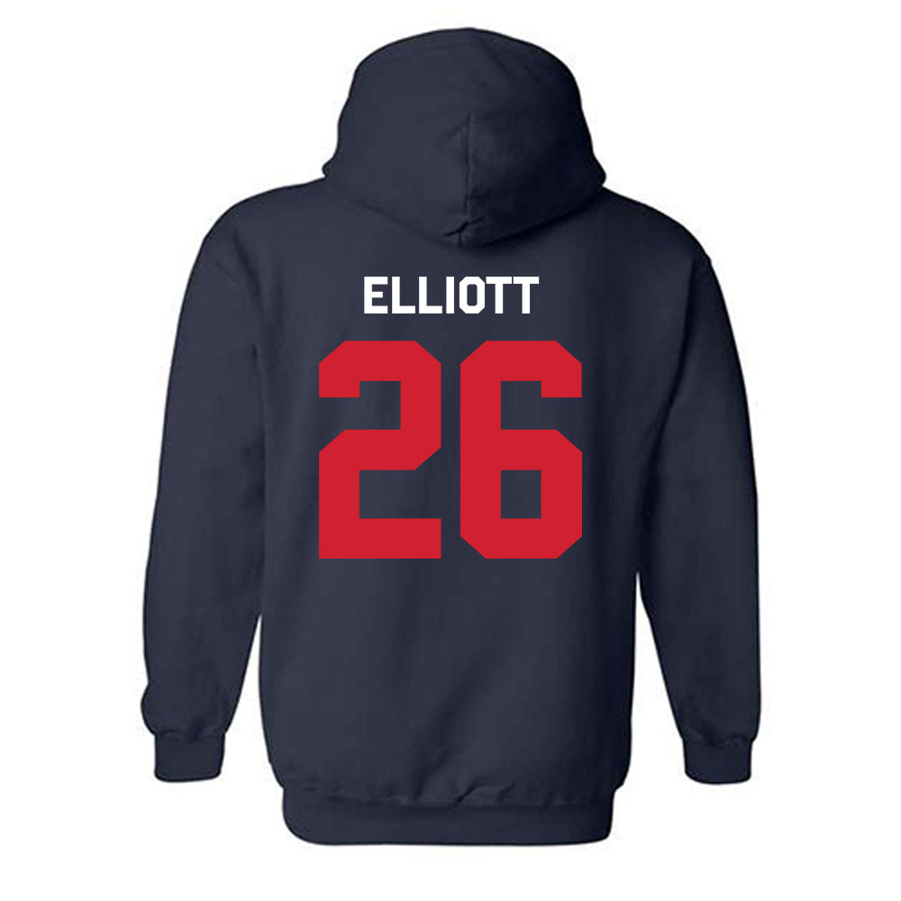 Ole Miss - NCAA Baseball : Hunter Elliott - Classic Shersey Hooded Sweatshirt-1