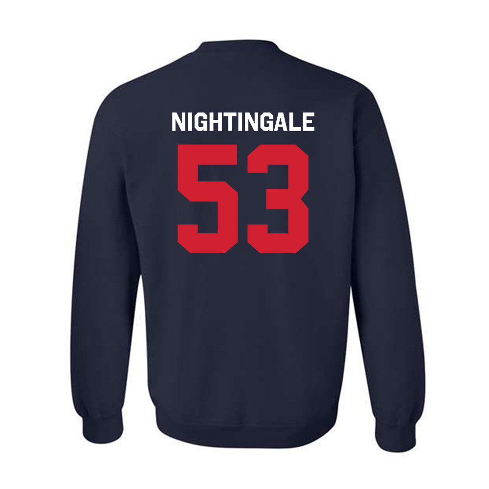 Ole Miss - NCAA Football : Trey Nightingale - Classic Shersey Crewneck Sweatshirt-1