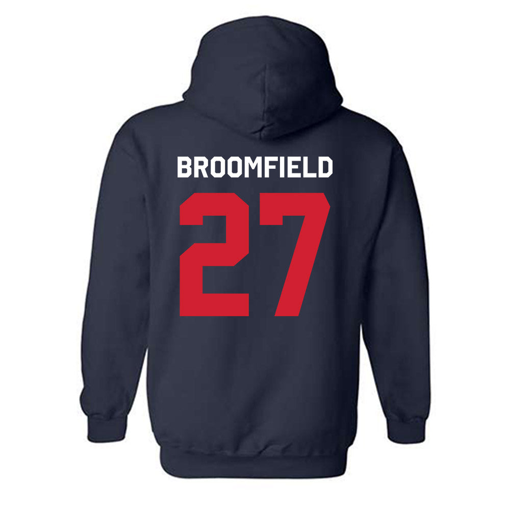 Ole Miss - NCAA Football : Pat Broomfield - Classic Shersey Hooded Sweatshirt-1