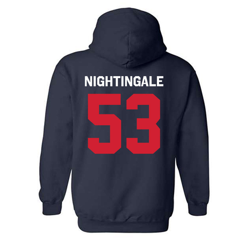 Ole Miss - NCAA Football : Trey Nightingale - Classic Shersey Hooded Sweatshirt-1