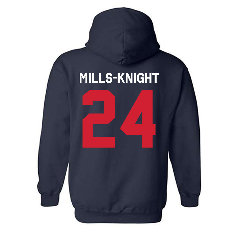 Ole Miss - NCAA Football : Shekai Mills-Knight - Classic Shersey Hooded Sweatshirt-1