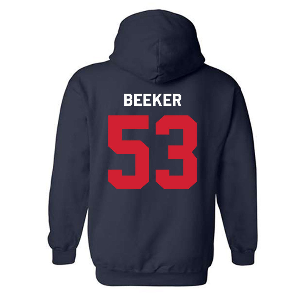 Ole Miss - NCAA Football : Ford Beeker - Classic Shersey Hooded Sweatshirt-1